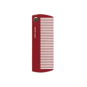 KOH-I-NOOR Pastel Wide Teeth Comb RED