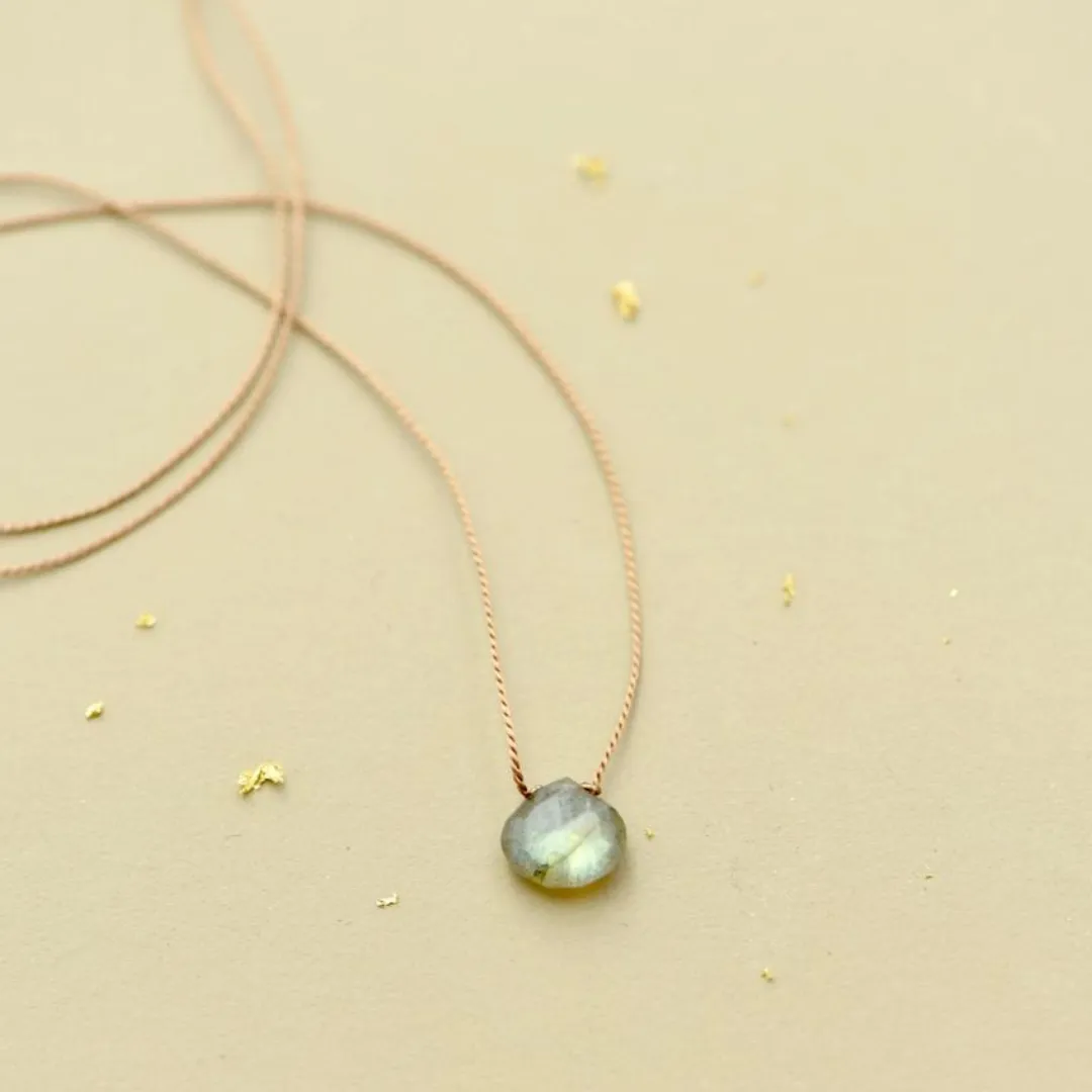 Labradorite Teardrop Necklace