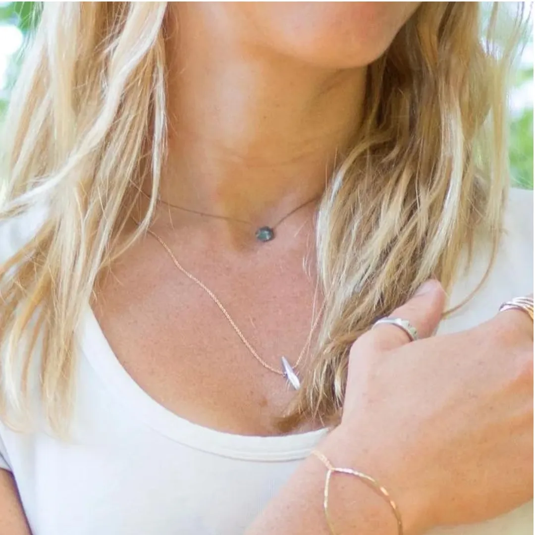 Labradorite Teardrop Necklace