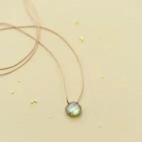 Labradorite Teardrop Necklace
