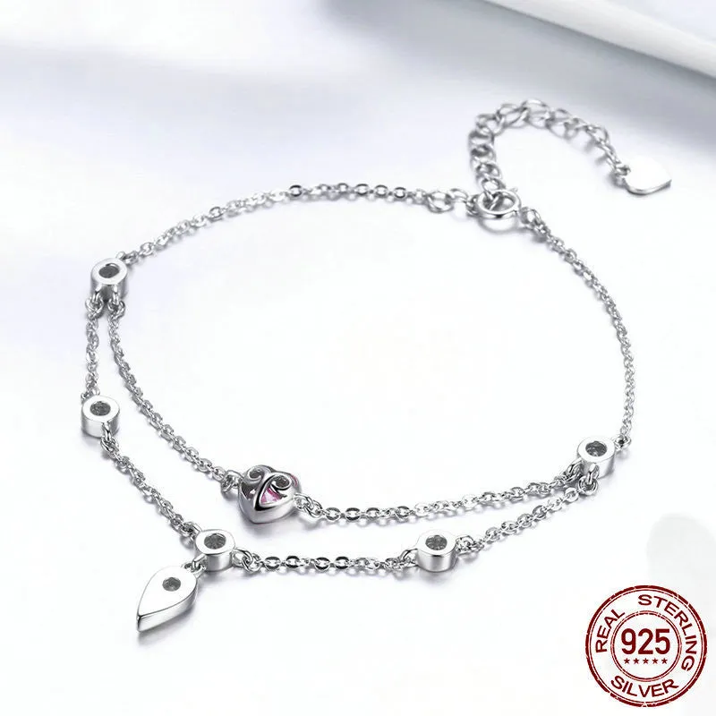 Ladies Sweetheart Inlaid Fashion Bracelet