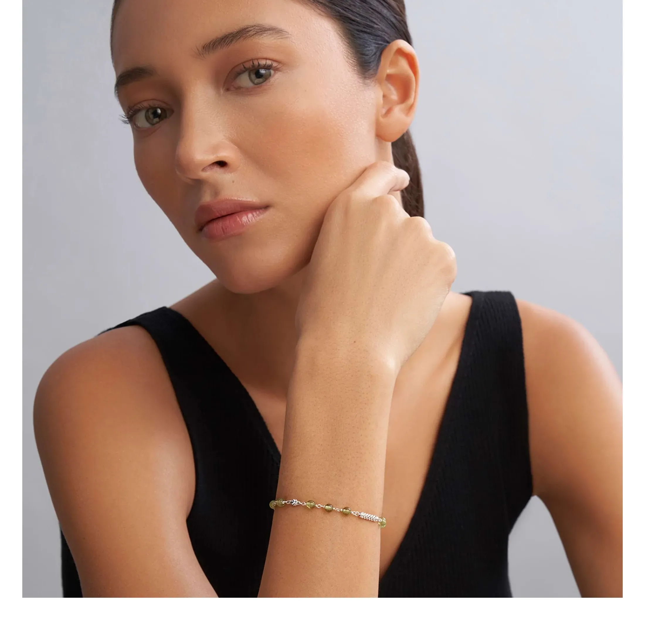 LAGOS Caviar Icon Peridot Beaded Bracelet