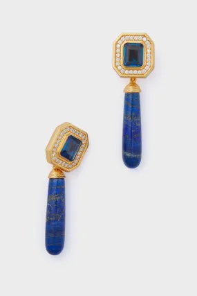 Lapis Christina Earrings
