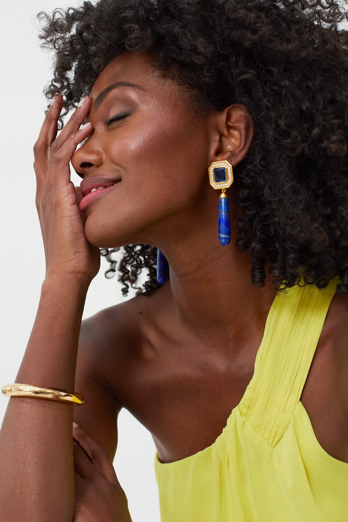 Lapis Christina Earrings