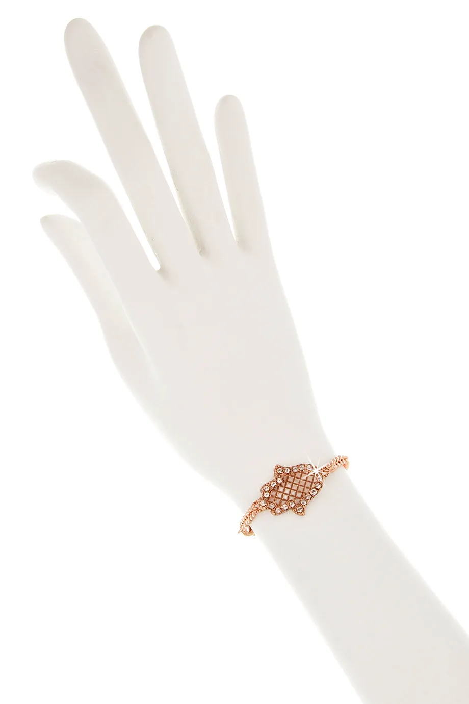 LK DESIGNS HAMSA Rose Cord Bracelet