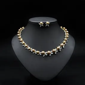 Luxy Moon Mothers Birthstone Necklace Pearl Wedding Jewelry Sets