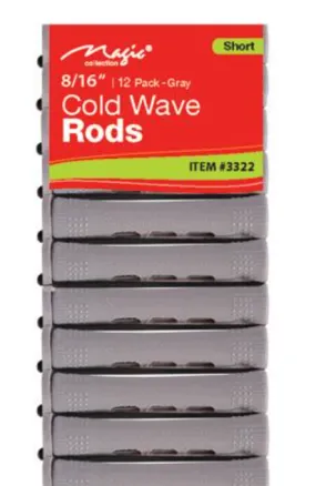 MAGIC COLLECTION COLD WAVE RODS 8/16" SHORT-  12 PIECES