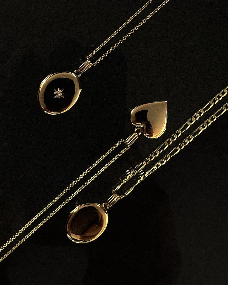 Maison Oval Locket Necklace Diamond