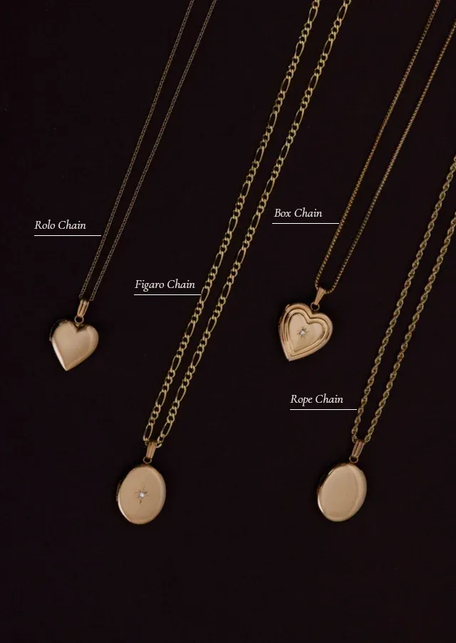 Maison Oval Locket Necklace Diamond