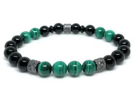 Malachite and Onyx Bracelet