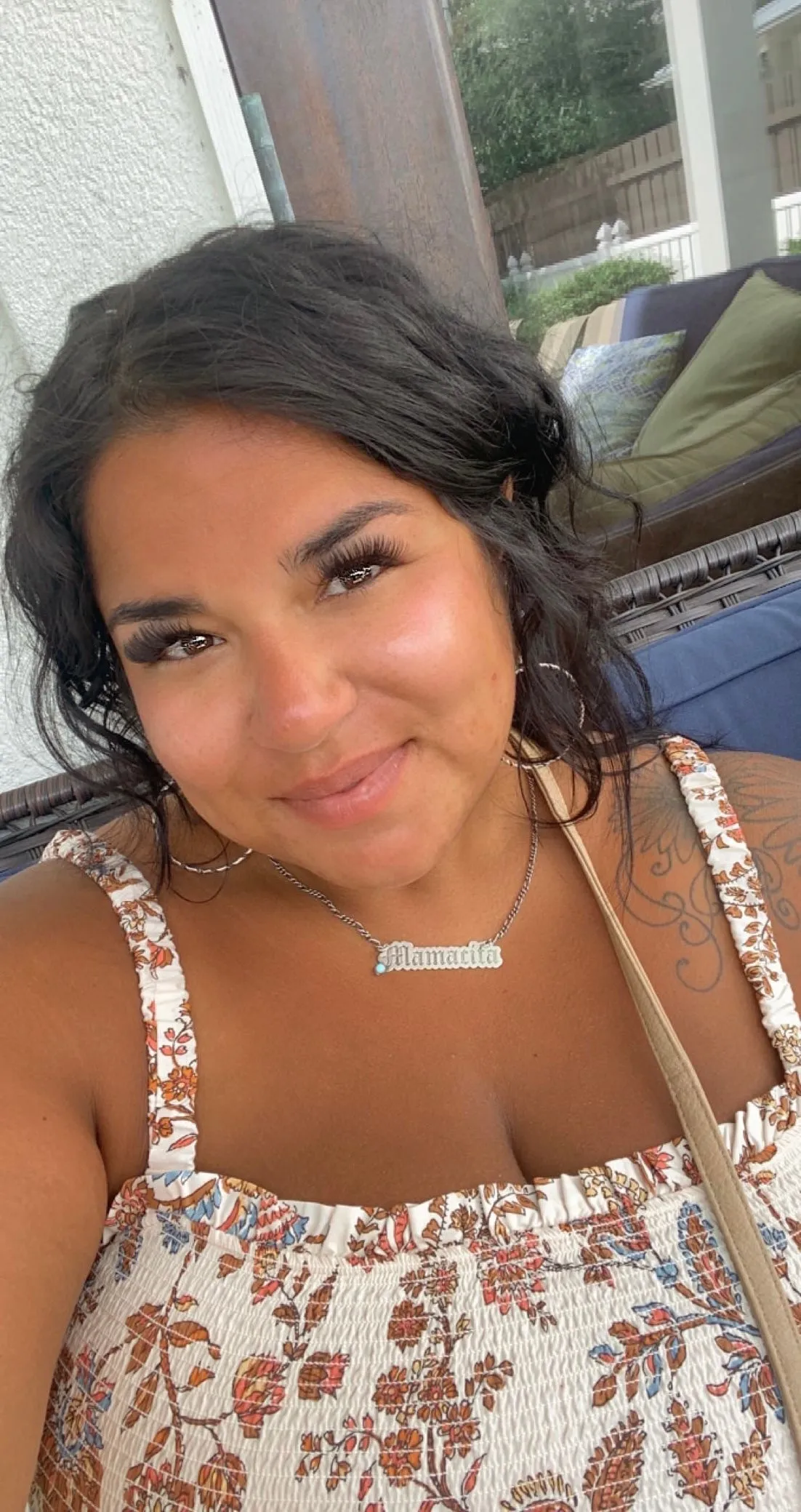 MAMACITA necklace nameplate 18” sterling silver