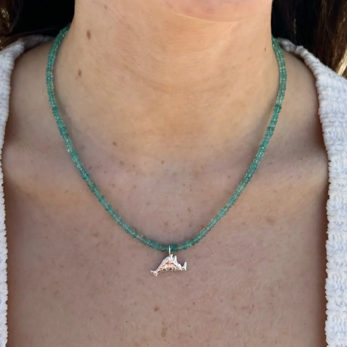 Martha's Vineyard Apatite Gemstone Pendant Necklace
