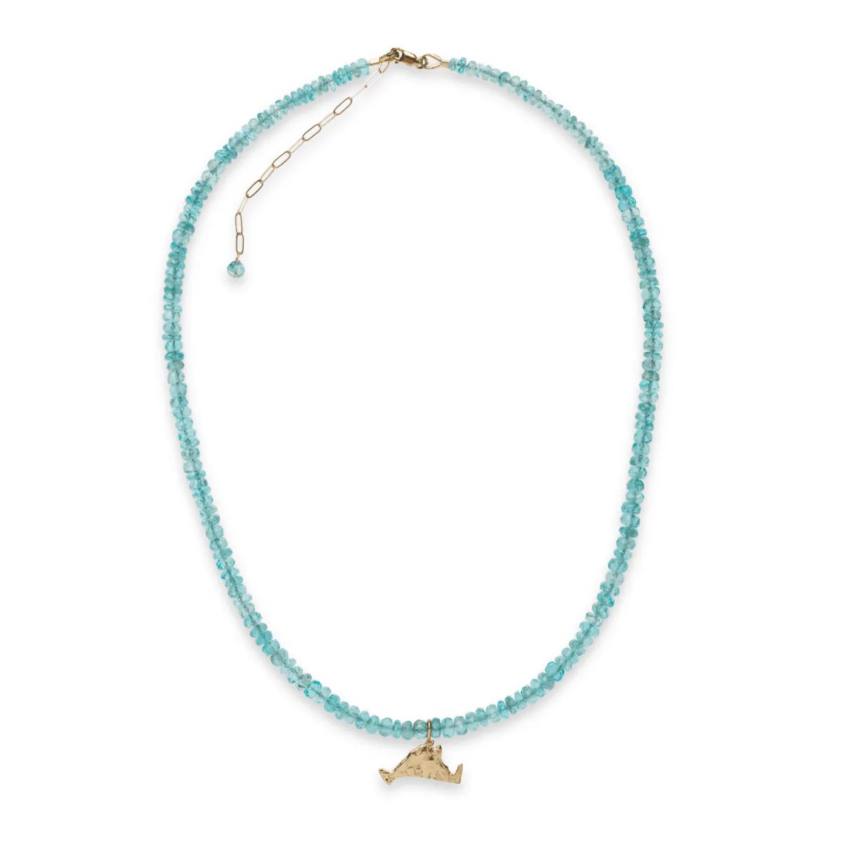 Martha's Vineyard Apatite Gemstone Pendant Necklace