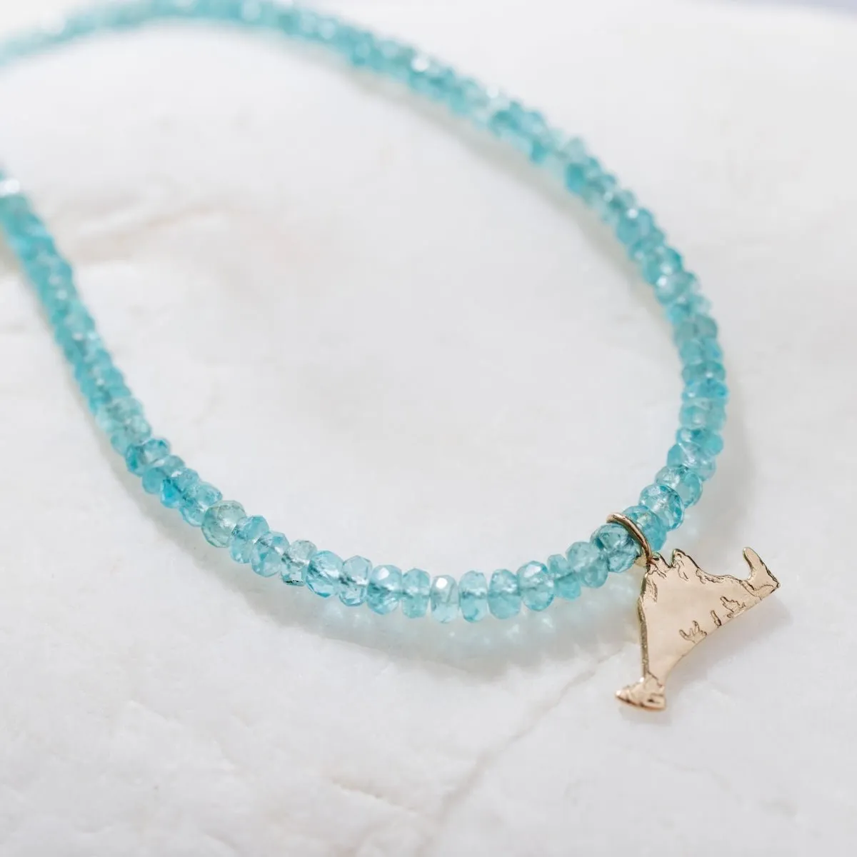 Martha's Vineyard Apatite Gemstone Pendant Necklace