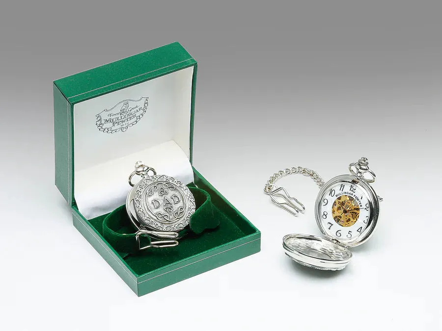 Mechanical Pewter Pocket Watch - Dad