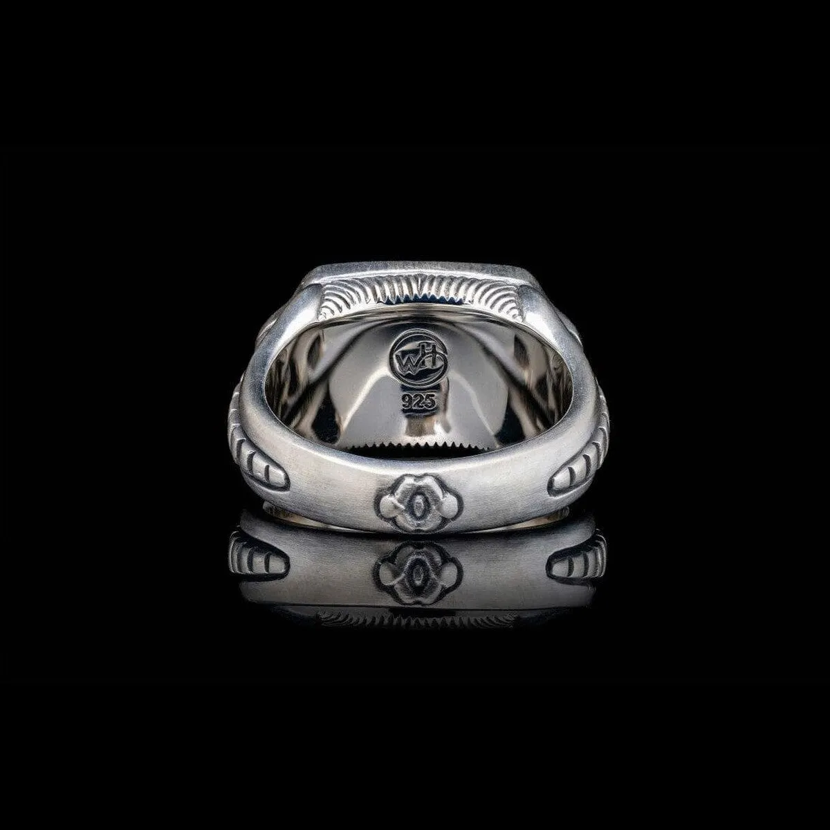 Men's Sleek Blue Mammoth Tooth Ring - Ring 8 Blue MT