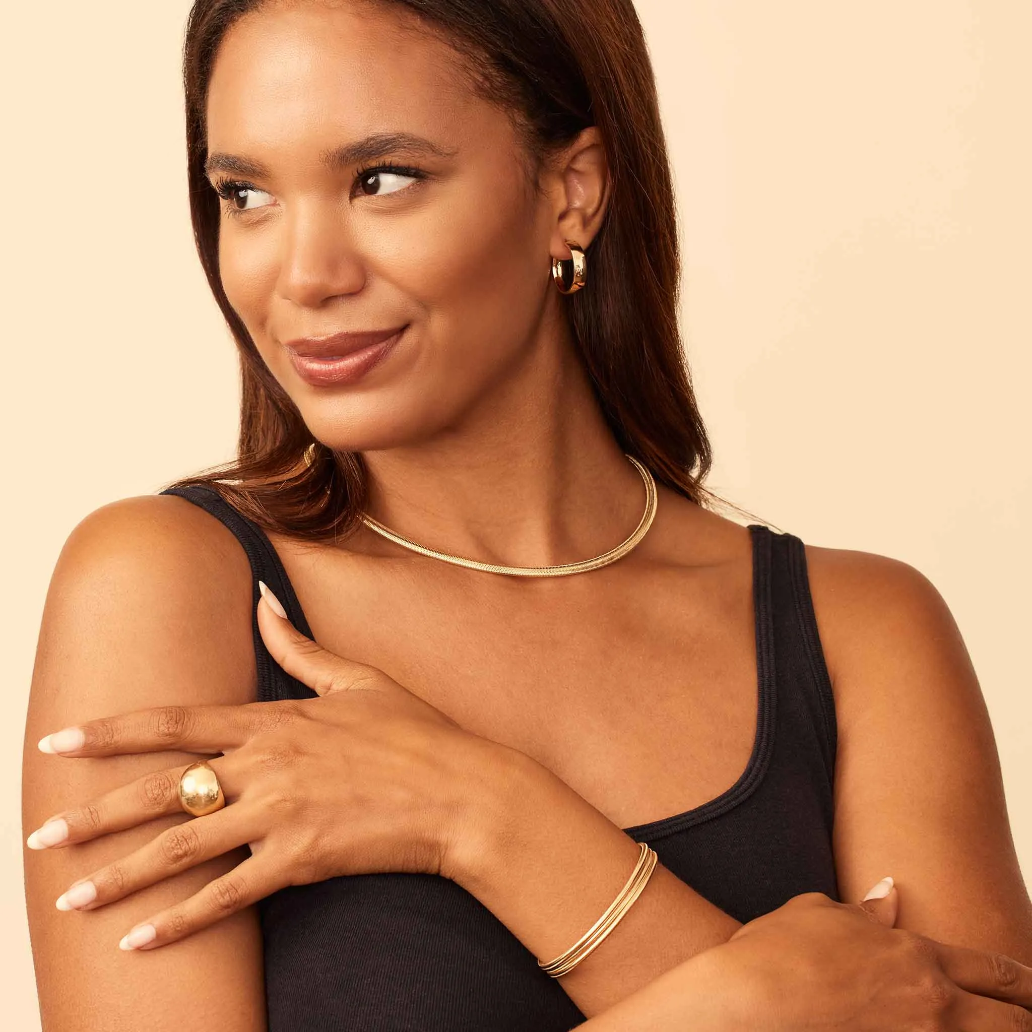 Mesh Glamour Stack Bracelet