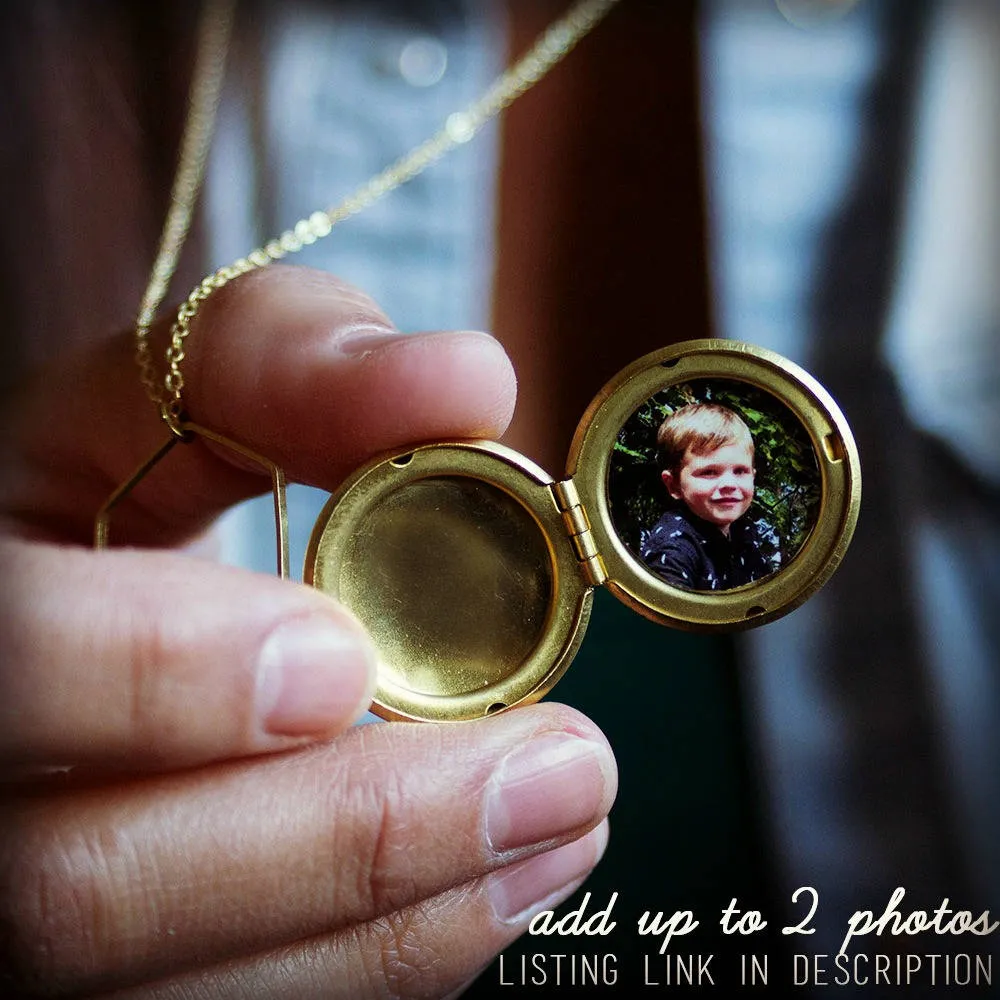 Modern Gold Triangle Geometric Locket
