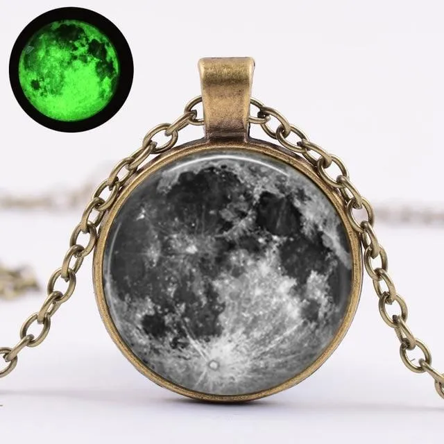 Moon Bracelet Glow Phase Silver Chain Bracelet