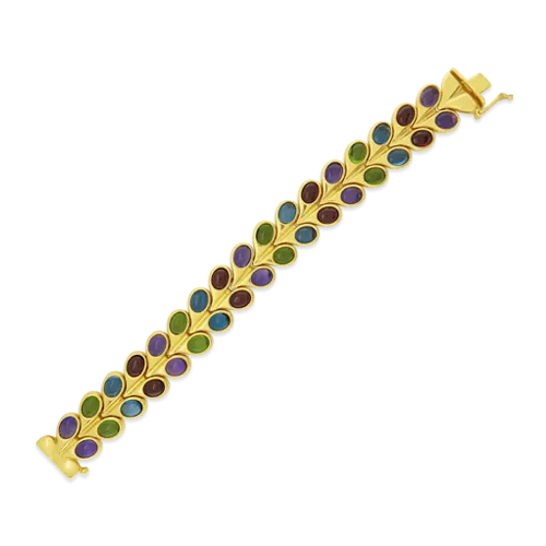 Multi-gem Estate Bracelet