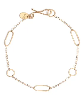 Multi Shape Chain Bracelet