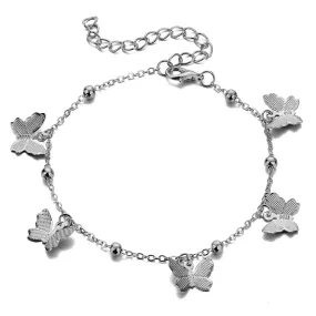 Multilayer Bracelet Simple Thick Chain Butterfly Lock Bracelet