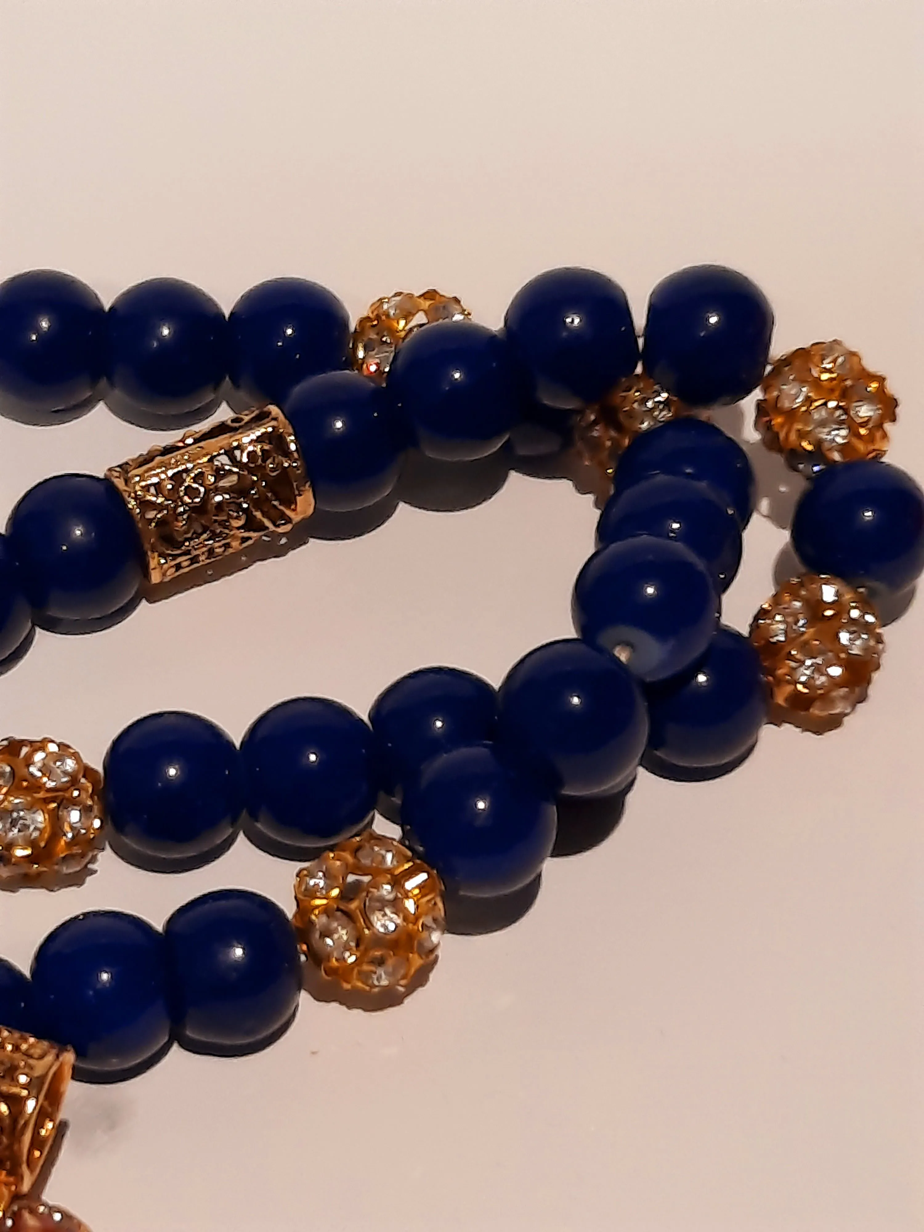 NATASHAHS BLUE STONES LOH-E-QURANI LOCKET - MAALA STYLE