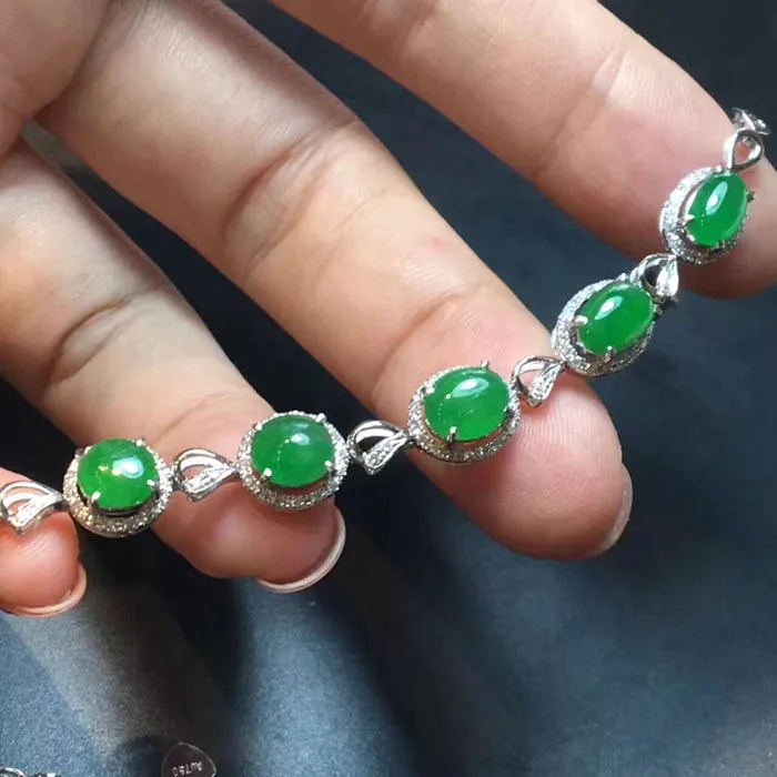Natural Jade Bracelet Jadeite Bracelet NBT12