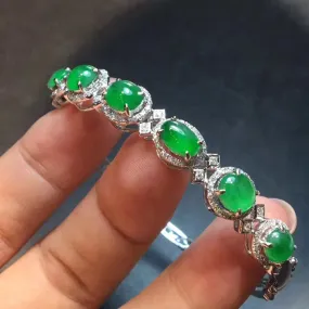 Natural Jade Bracelet Jadeite Bracelet NBT15