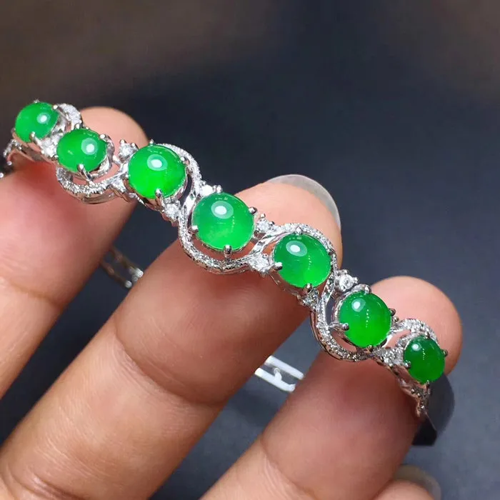 Natural Jade Bracelet Jadeite Bracelet NBT28