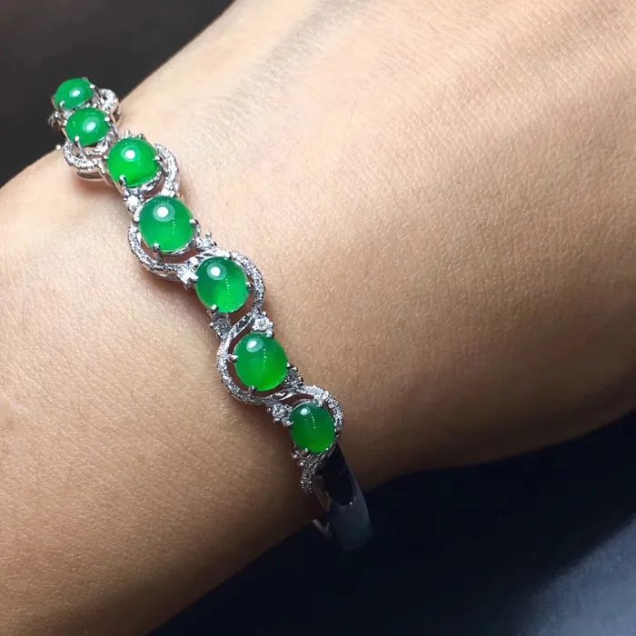 Natural Jade Bracelet Jadeite Bracelet NBT28