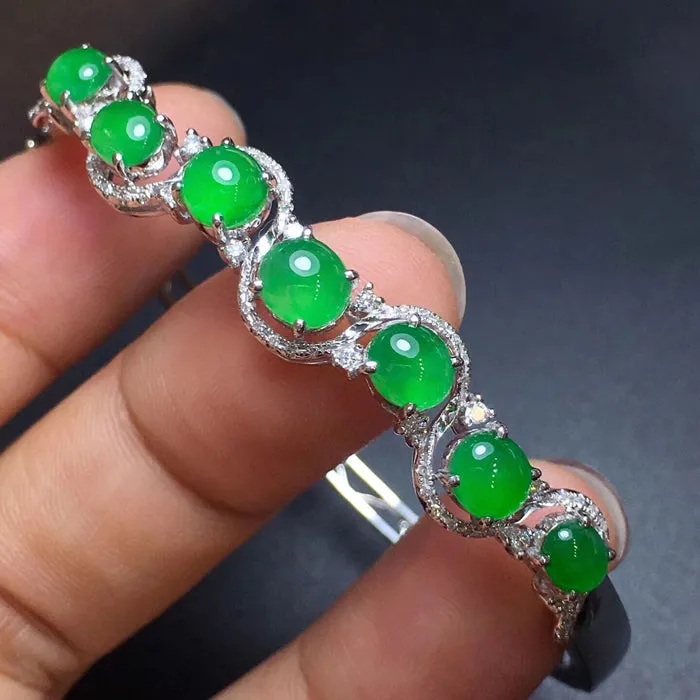 Natural Jade Bracelet Jadeite Bracelet NBT28