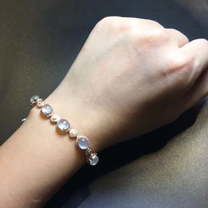 Natural Jade Bracelet Jadeite Bracelet NBT44
