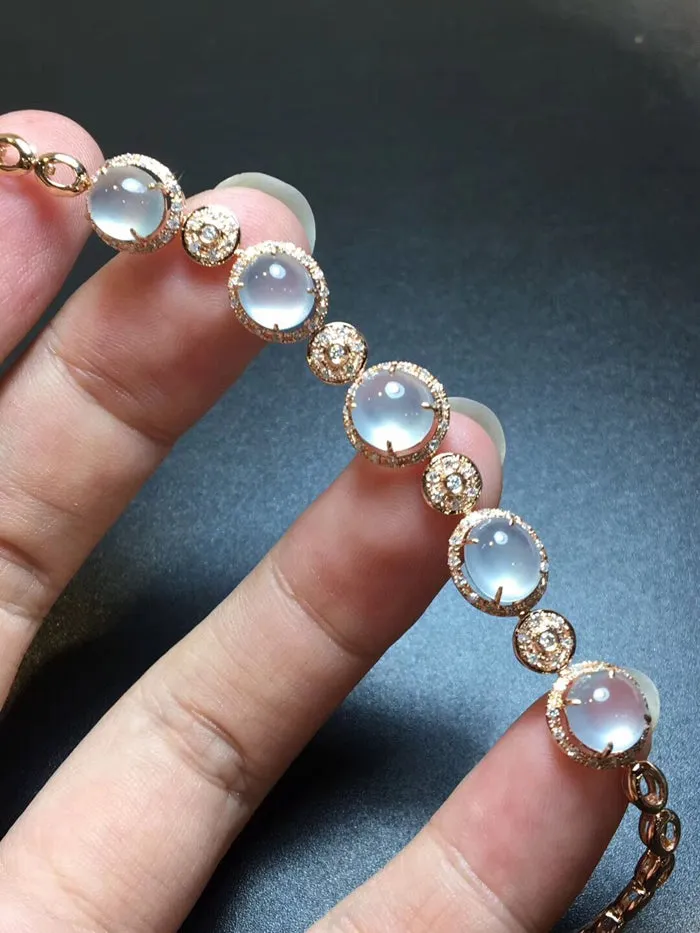 Natural Jade Bracelet Jadeite Bracelet NBT44