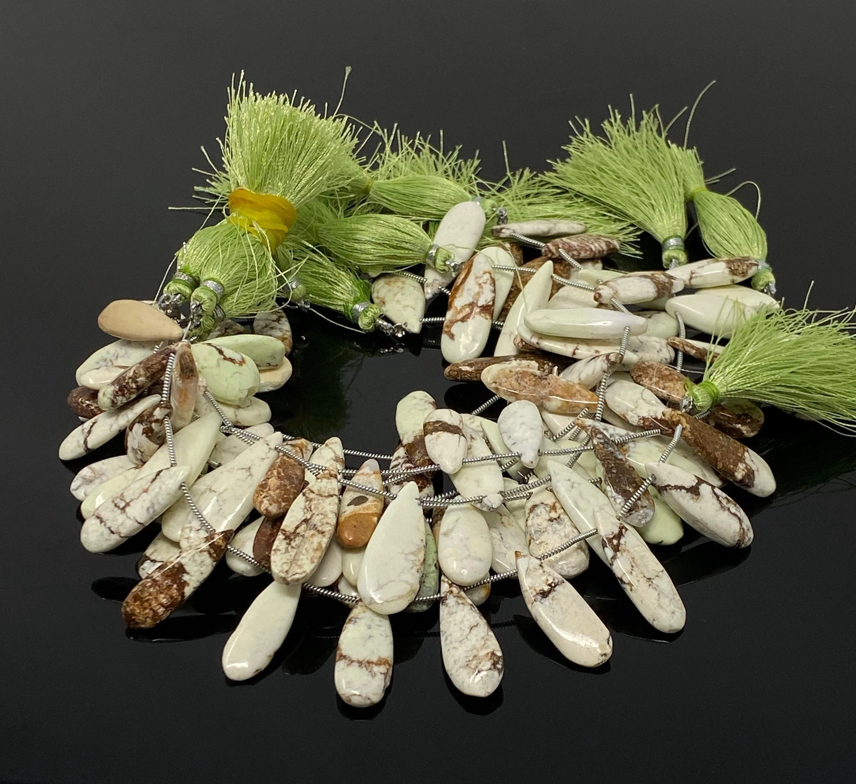 Natural Lemon Chrysoprase Gemstone Beads, Jewelry Supplies, Bulk
