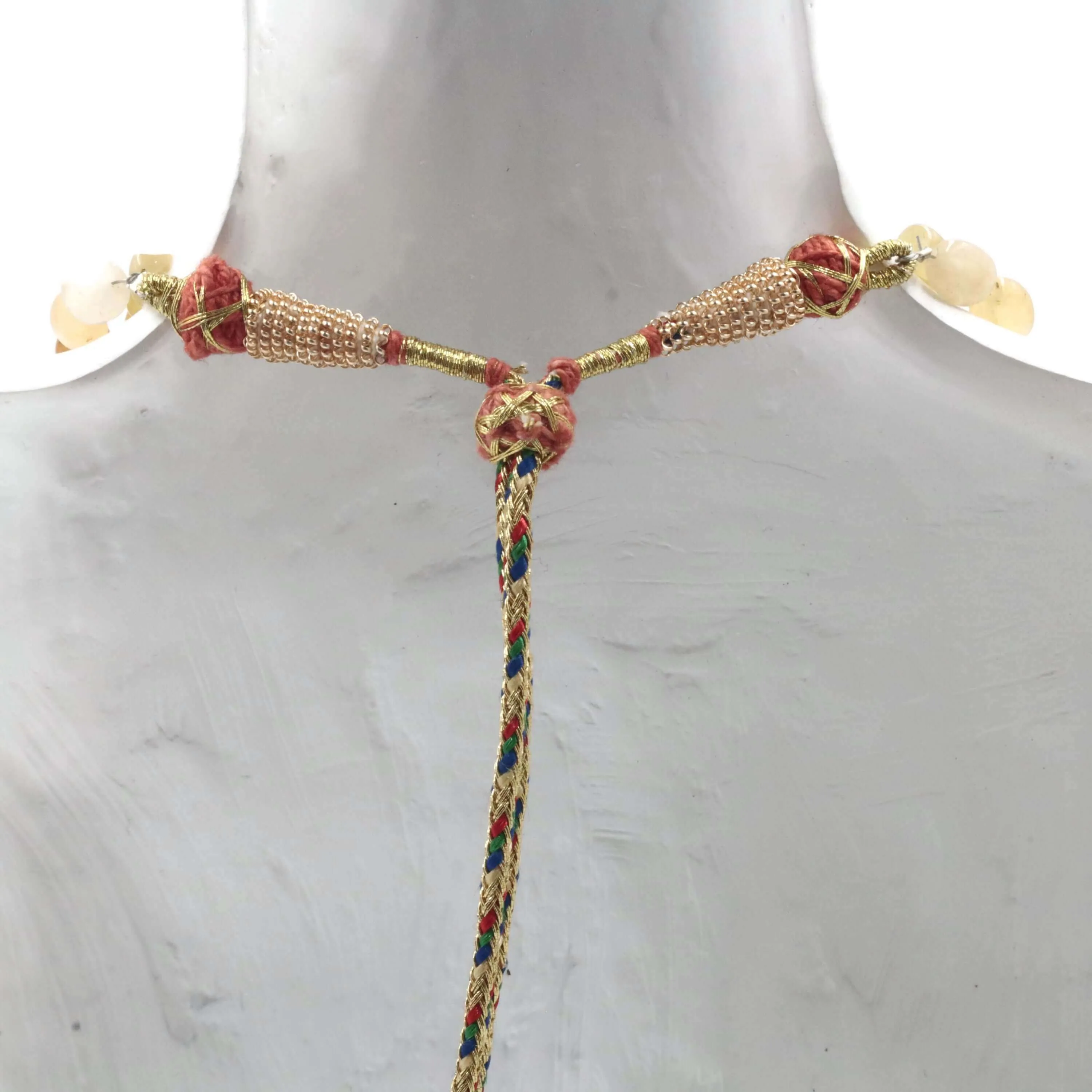 Natural Multi Color Sapphire Emerald and Ruby Necklace May BirthstoneJuly Birthstone September Birthstone SKU 6142720
