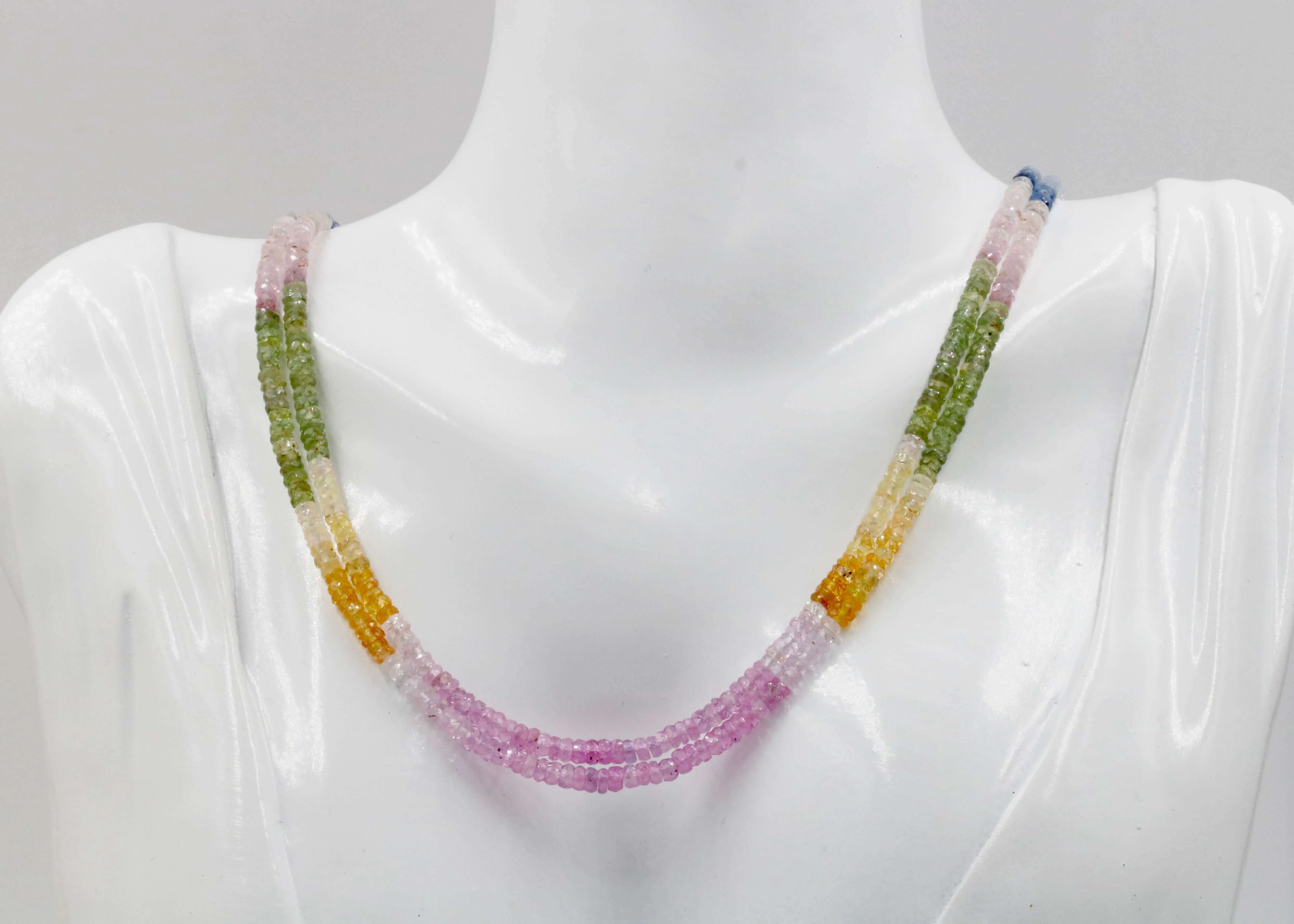 Natural Sapphire and Ruby Sapphire And Ruby Beads Genuine Sapphire and Ruby Beaded Gemstone Strand 3.5MM Roundel SKU: 6142827