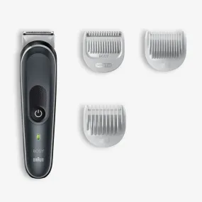 New - Braun Series 3 BG3340 Men's Rechargeable Body Groomer   2 Attachment Combs