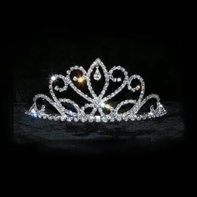 Octopus Queen Clear Crystal Rhinestone Tiara