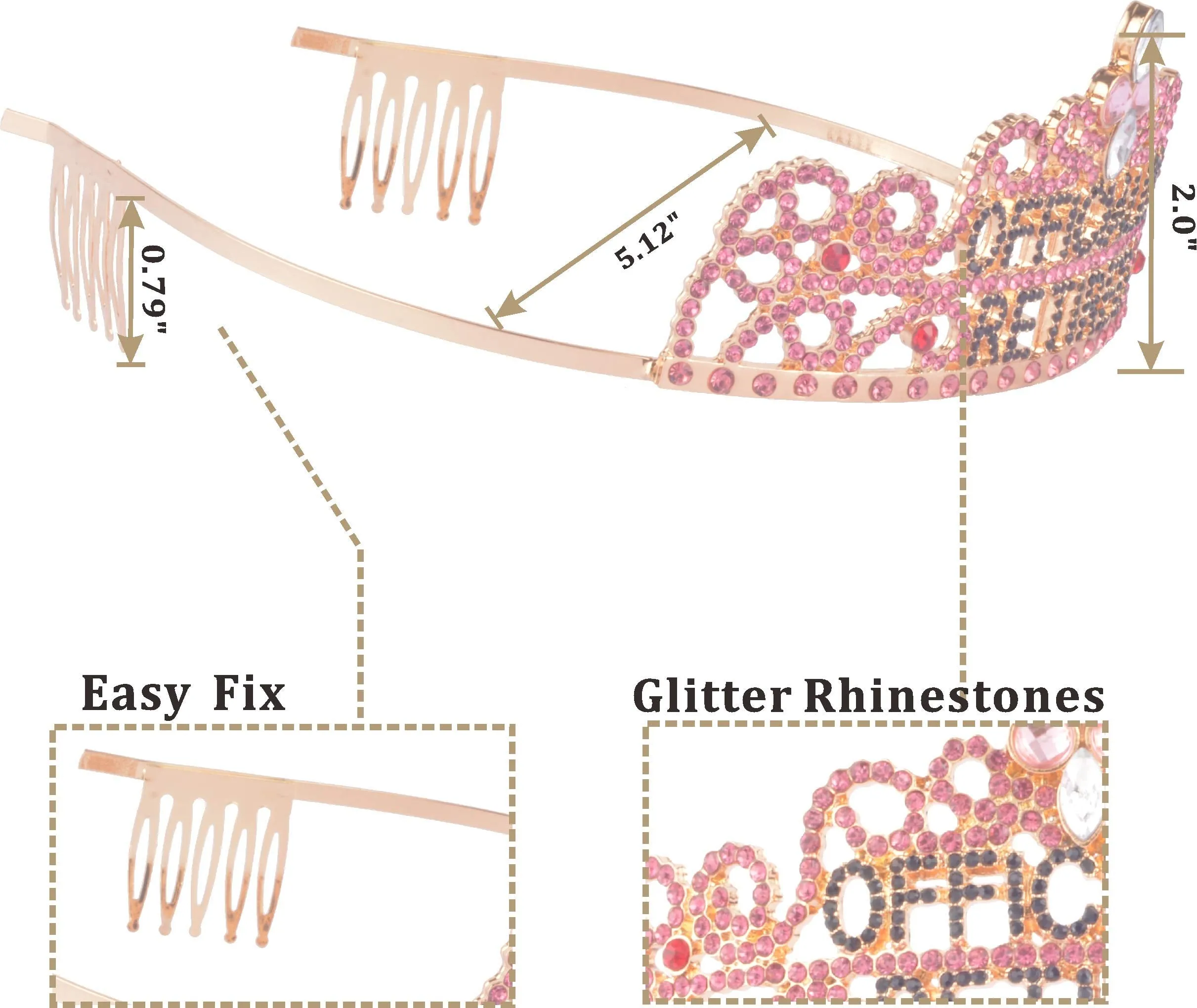 Officially Retired Retirement Party Set Pink, Officially Retired Tiara / Crown