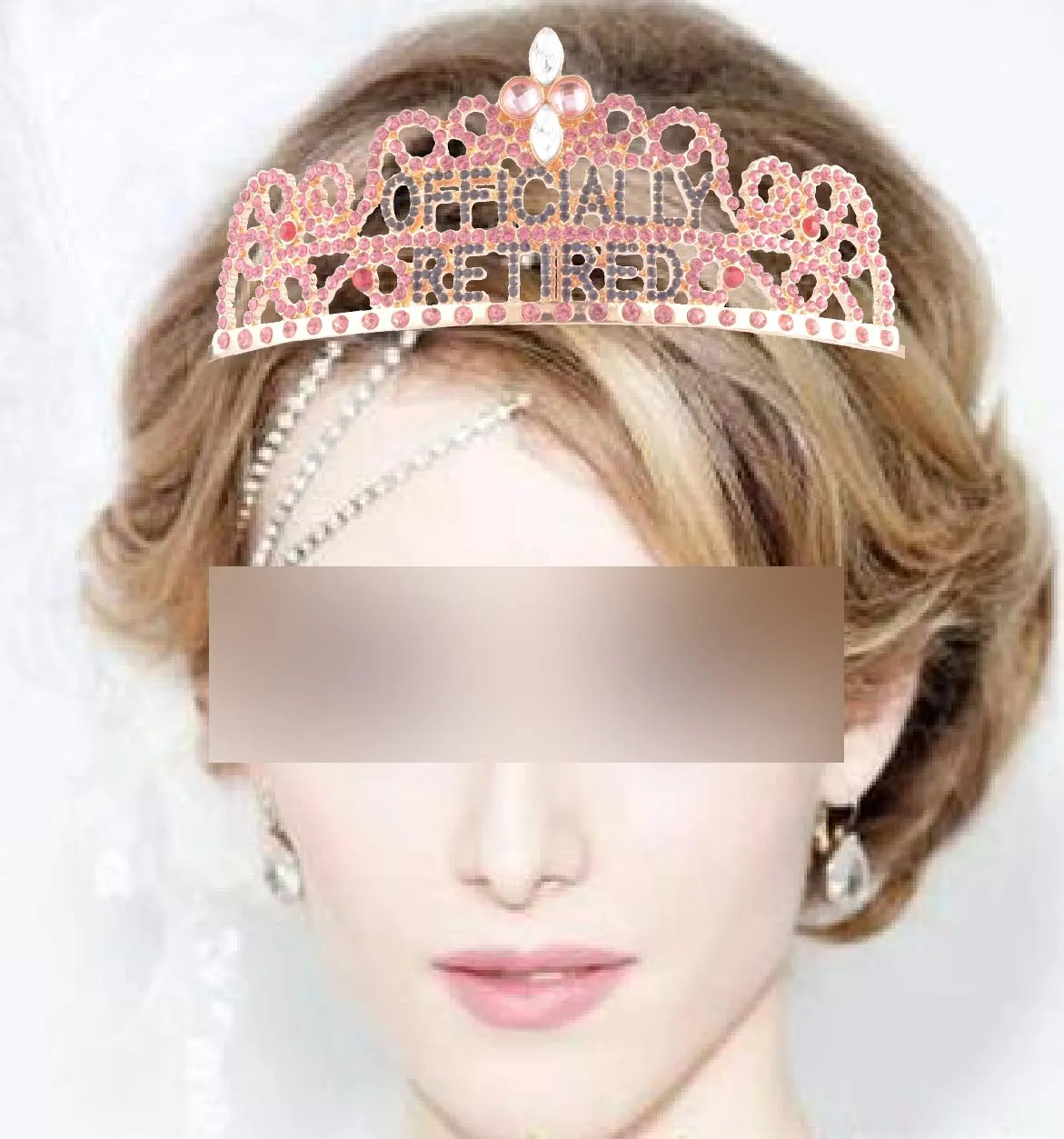 Officially Retired Retirement Party Set Pink, Officially Retired Tiara / Crown