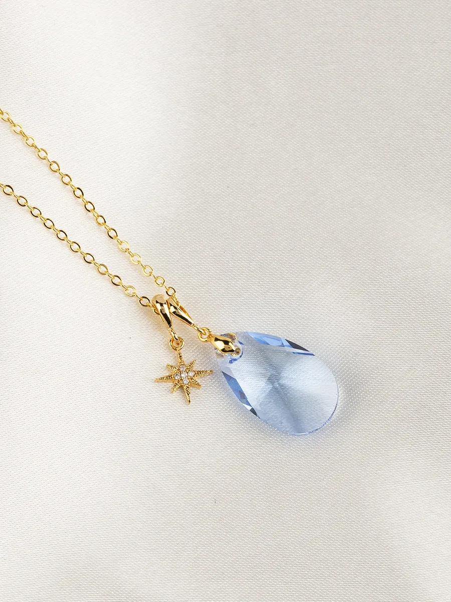 Olivia Necklace Set | Light Sapphire