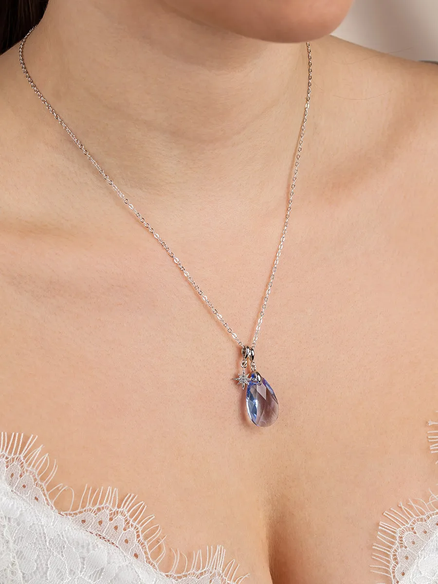 Olivia Necklace Set | Light Sapphire