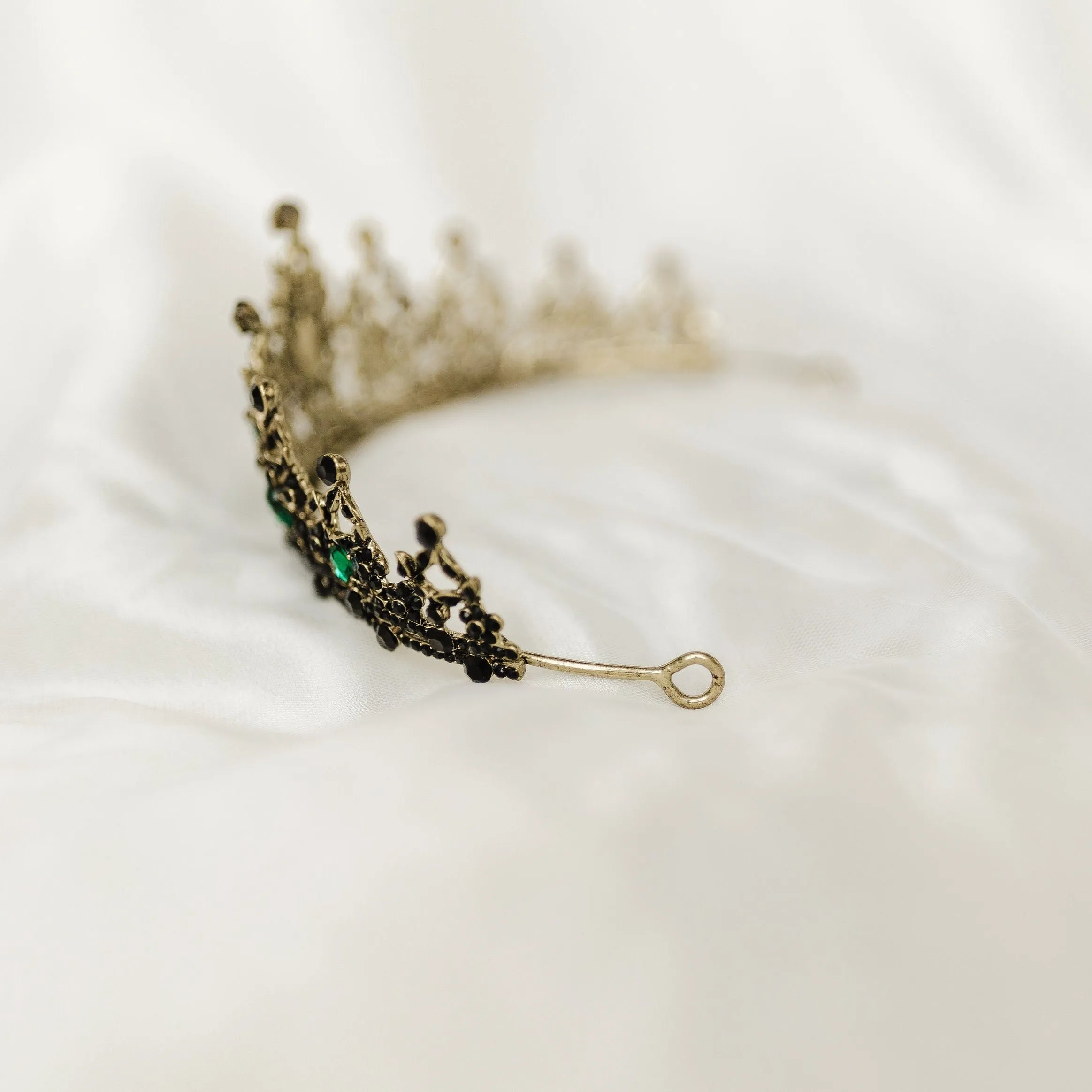 Ophelia's Tiara In Green, Black & Gold