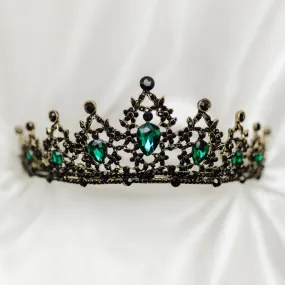 Ophelia's Tiara In Green, Black & Gold