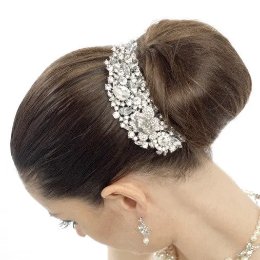 Paige Crystal Hair Comb Available in Gold, Silver & Rose Gold