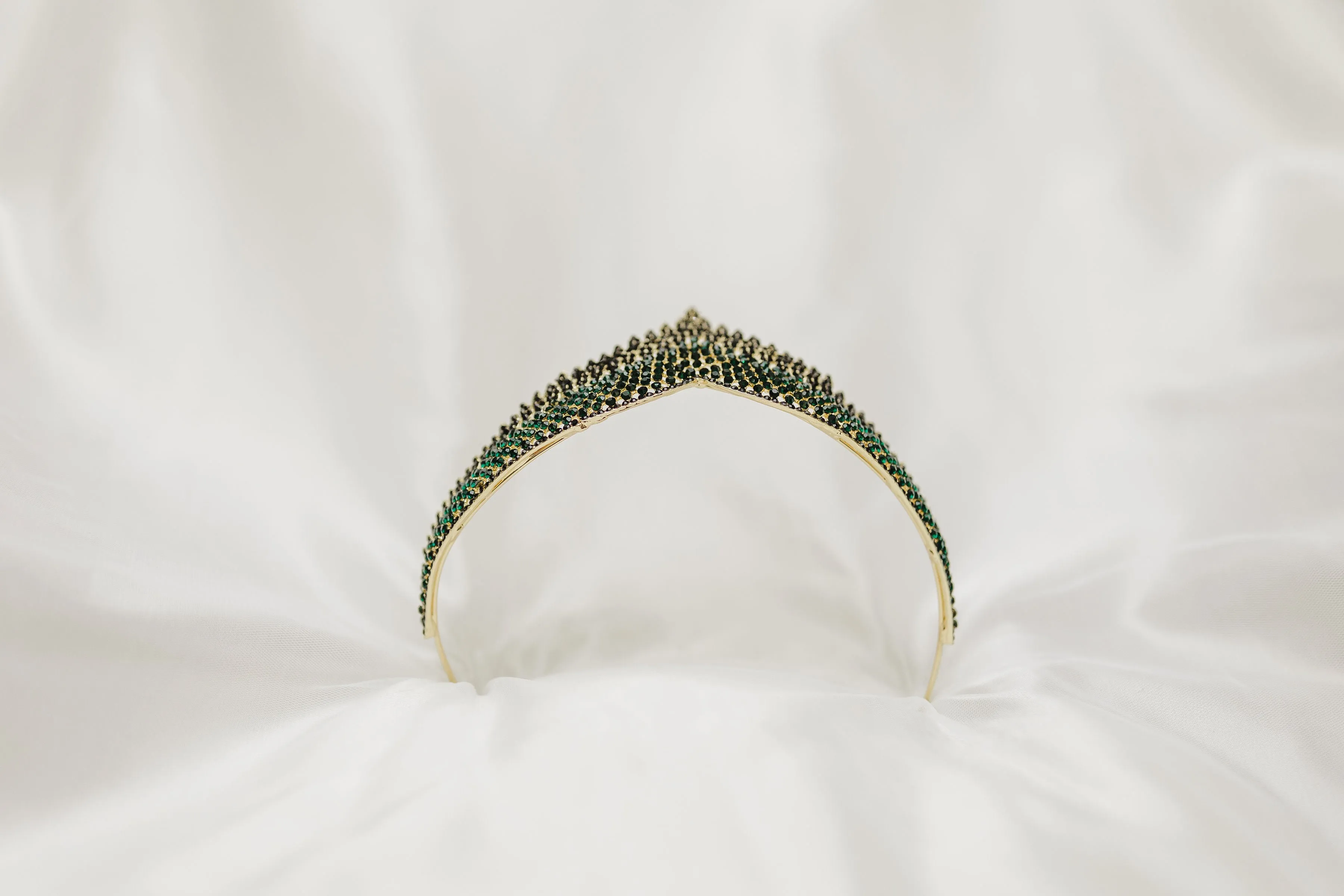Paola's Tiara in Green & Black