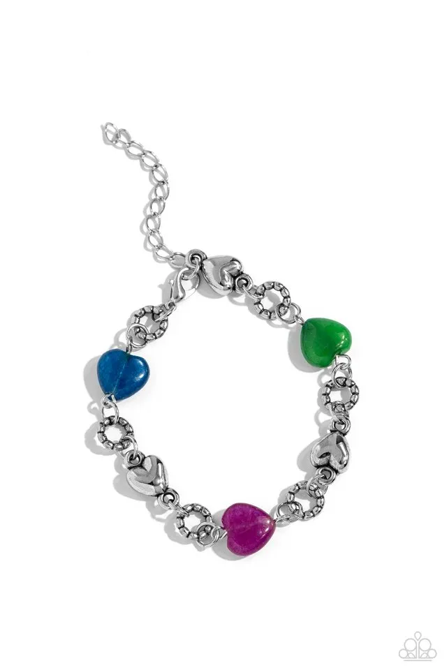 Paparazzi Bracelet ~ I Can Feel Your Heartbeat - Multi