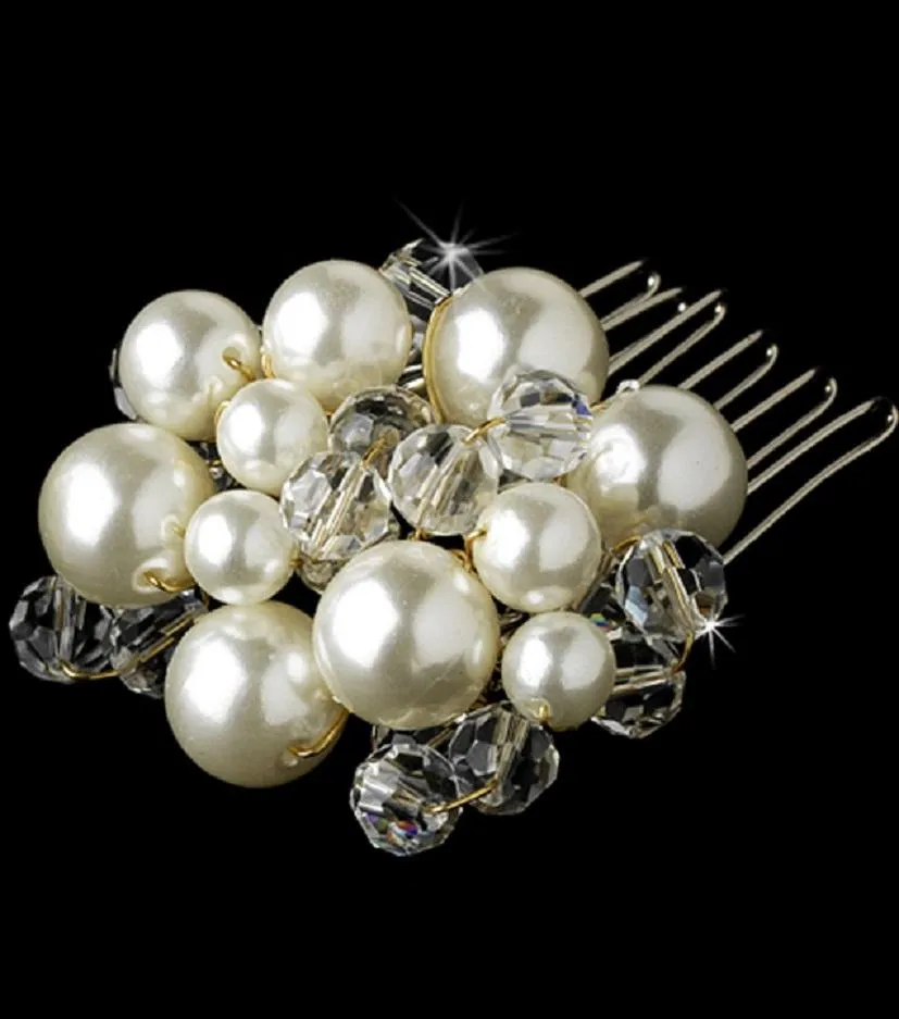 Pearl Crystal  Comb
