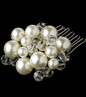 Pearl Crystal  Comb